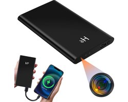 1080P HD Mini Camera Power Bank - Gravity Detection, Night Vision - 20 Hours Recording