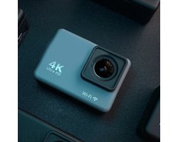 Action Camera 4K 60 fps - Inclusief SD kaart en Accessoires - Actie camera - Gopro - Vlog camera - Dashcam - Wifi camera - Onderwatercamera