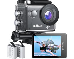 Action camera - Ultra HD 1080p - Ttot 30M waterdicht - 30fps - IP68 - Gratis app - Ingebouwde wifi - 2uur levensduur - Micro-SD - CMOS Fotosensortechnologie - Zwart -