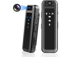 Body and VCR HD 1080p Small Camera - 180° Rotatable Lens- Portable Video Camera - Support Photo and Video with Loop Recording