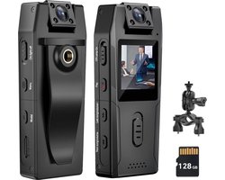 DD Bodycam - Action Cam - Bewegingsdetectie - HD 1080P - 16x16x6cm - Zwart