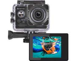 Denver Action Camera 4K - 20MP - Foto & Video - Waterdicht 40M - WiFi - 120/60/30 FPS - Incl. Accessoires - ACK8064