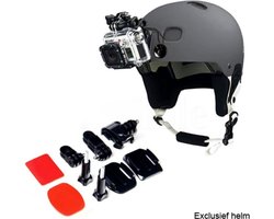 Helm front mount kit met 2x 3M plakker / GoPro helmet mount / Camera montage op helm