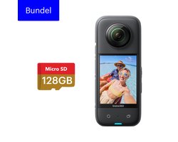 Insta360 X3 - 128GB SD kaart Bundel - Panorama Actioncam - Waterproof