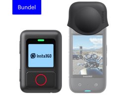 Insta360 X3 GPS Action Remote met Lens cover bundel - GPS tracker - Lensdop - voor Motor en Fiets