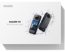 Insta360 X4 Motor Combo - met Handlebar clamp, Selfiestick en Lens cap - Actioncam