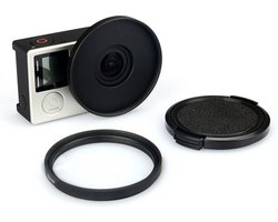 UV Lens-filter 52mm met Lensbeschermer voor GoPro 3 3+ 4