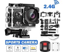 X-Qlusive Action Camera 4K 16mp - Actie camera - Vlog camera - Onderwatercamera