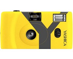 Yashica MF-1 - Camera (35mm) - Yellow - ISO 200/400 - Inclusief Rolletje, Strap en Batterij