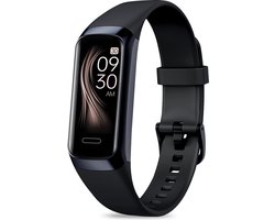 FITAGE Stappenteller - Activity Tracker - Stappenteller Horloge - Smartwatch - Dames en Heren - Zwart