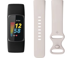 Fitbit Charge 5 - Activity Tracker heren en dames - Zwart - met extra bandje cadeau