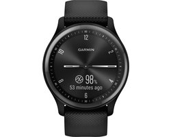 Garmin Vivomove Sport - Hybrid smartwatch - Echte wijzers - Verborgen touchscreen - 40mm - Zwart