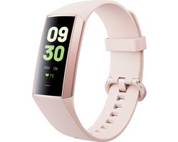 Kiraal Horizon - Stappenteller - Activity Tracker - Temperatuurmeter - Bloeddrukmeter - Hartslagmeter - Smartwatch - Horloge - Dames - Nederlandse Handleiding - Rose