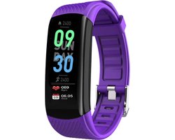 Royal supplies GM20- Stappenteller - Activity Tracker - Fitness tracker - 2024 model- Smartwatch - Screenprotector- Paars