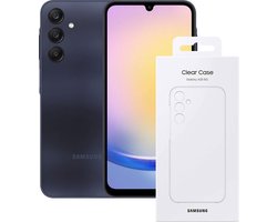 Samsung Galaxy A25 5G - 128GB - Zwart + Samsung Clear Case