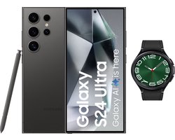 Samsung Galaxy S24 Ultra 5G - 512GB + Galaxy Watch6 47mm Classic - Onyx Black