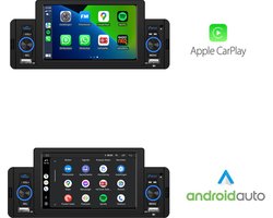 1-Din CarPlay & Android Auto | 5 INCH | Bluetooth & USB