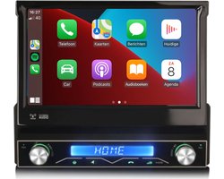 1Din autoradio – met navigatie – Klapscherm – Gratis Camera – Bluetooth – CD – DVD – Gesch