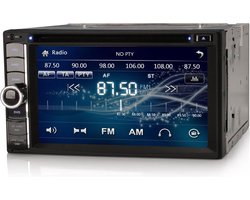 2-DIN Autoradio | 6.2 Inch HD Scherm | Dubbel Din | Bluetooth | EU Navigatie | Handsfree Bellen