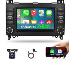 2+64G Android autoradio voor Mercedes Benz A klasse W169 / B klasse B200 W245 / V klasse W639 Viano Vito/Sprinter W906 2500 3000 / voor VW Crafter