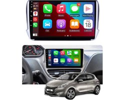 ADIVOX 10.1 inch voor Peugeot 208 2012-2016 Android 14 6GB/128GB 8CORE CarPlay/Auto/Wifi/GPS/RDS/DSPNAV/QLED/5G