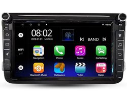 Android 10.0 - 8 inc Scherm - 4K ready - Car Video voor VW CC Universal Golf / Polo / Tiguan / Passat / B7 / B6 / SEAT / Leon WIFI GPS BT WIFI Radio SWC