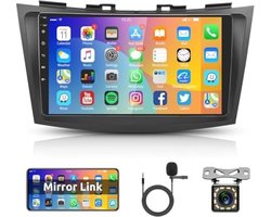 Android autoradio 2 Din met GPS Navi voor Suzuki Ertiga 2012-2017 Suzuki Swift 4 2011-2017 9 inch touchscreen autoradio met spiegellink Bluetooth FM/RDS Radio WiFi/USB/Dab+/OBD2 achteruitrijcamera