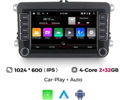 Wireless Apple Carplay / Android Auto, radio geschikt voor VW VolksWagen Passat B6, T5, B7, B5, Golf 5, 6 Caddy Polo, Jetta 5, Multivan T5, Scirocco, Sharan, Touran, Tiguan, Transporter, Amarok, Kever, Skoda Fabia, Octavia, Superb, Yeti, Seat & meer!