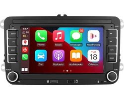 Auto Multimedia Speler - Voor Volkswagen GOLF - 2 Din - 7Inch - MP5 met camera2 - Carplay Scherm - 1GB16GB - Navigatiesysteem Auto - Multimedia Autoradio - Android 12