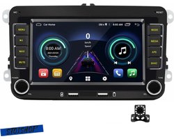 Autoradio - 2din - Apple Carplay - Android Auto - Voor Volkswagen Golf 5 6 Polo Passat B6 B7 Cc Skoda Jetta Universele Muiltmedia - Wifi Gps Navigatie - Achteruit Rij Camera - Met USB Aansluiting