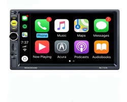 Autoradio | 2Din Universeel | Apple Carplay | 7' HD touchscreen | USB - AUX - Bluetooth | Externe Microfoon & Achteruitrijcamera