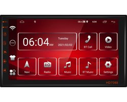 Autoradio | Android 9.1 | 2 Din universeel | Navigatiesysteem | 7' HD scherm | Achteruitrijcamera