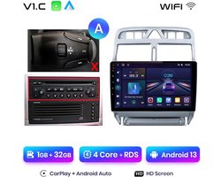 Autoradio - Apple CarPlay - Android Auto - Bluetooth Radio - Peugeot 307, 307CC, 307SW - 2002 - 2013