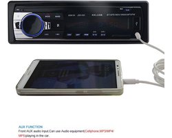 Autoradio Handsfree met Bluetooth, Aux, USB en SD - Zwart