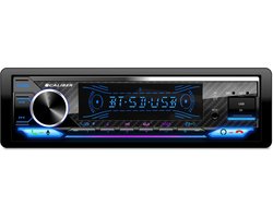 Caliber Autoradio met Bluetooth - 4 x 100 Watt - Auto radio - 1 DIN - Handsfree bellen - USB, SD, AUX, FM - USB Oplaadpoort (RMD058)