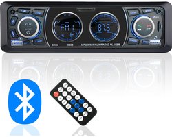 Autoradio met Bluetooth en USB Charging - Handsfree Bellen – Met Afstandsbediening – SD Kaart AUX FM Radio - Auto Accessories