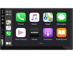 AVISON® RN120 Universele 2 DIN autoradio met CarPlay en Android Auto | Bluetooth | Aux | USB