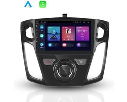 Boscer® Autoradio - Geschikt voor Ford Focus 2012 t/m 2018 - Apple Carplay & Android Auto (Draadloos) - Android 11 - 2+32GB - 9" HD Touchscreen - Navigatiesysteem - Achteruitrijcamera & Microfoon