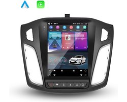 Boscer® Autoradio - Geschikt voor Ford Focus 2012 t/m 2018 - Apple Carplay & Android Auto (Draadloos) - Android 11 - 2+32GB - 9,7" Tesla Stijl HD Touchscreen - Navigatiesysteem - Achteruitrijcamera & Microfoon