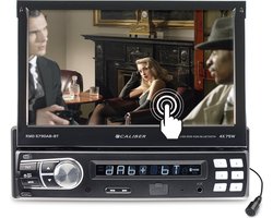 Caliber Autoradio met Bluetooth - DAB - DAB+ - Klapscherm - USB, SD, AUX, FM - 1 DIN - Enkel DIN - Achteruitrijcamera Ingang - Handsfree bellen (RMD579DAB-BT)