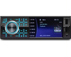 Caliber Autoradio met Bluetooth - DAB - Video afspelen op 4 inch Scherm - 1 DIN - Enkel DIN - Achteruitrijcamera Ingang - Handsfree bellen - USB Lader (RMD404DAB-BT)