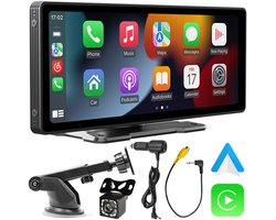 Carplay - Carplay Scherm - Apple Carplay - Antroid Carplay - Touchscreen - Inclusief Achteruitrijcamera - 10 Inch - Zwart