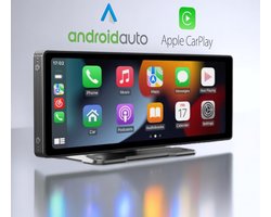 Carplay Scherm - Touchscreen - Navigatiesysteem Auto - Voor Apple & Android - Carplay Draadloos - Multimedia Autoradio - 10 Inch