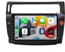 Citroen C4 | 2004 - 2013 | zwart | Carplay & Android auto | 2GB & 32GB | Autoradio met navigatie | Radio scherm | 2004 2005 2006 2007 2008 2009 2010 2011 2012 2013