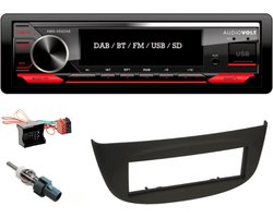 DAB / BT autoradio Renault Twingo | 4×50 watt | multicolor | Audiovolt AMS-450DAB