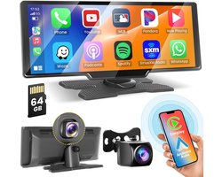 Draadloze Carplay 9,3" Display - 2,5K Dashcam & 1080p Achteruitrijcamera