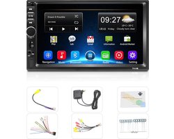 Dubbel din autoradio - Android 8.1 - Navigatie - Bluetooth - 4G - USB - Wifi - Radio - 7 inch