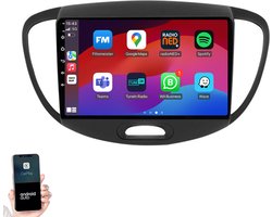 Geschikt voor Hyundai i10 2007-2013 | 9" Android 14.0 Autoradio | Apple CarPlay & Android Auto | 2GB RAM & 32GB opslag | Draadloze verbinding | HD Touchscreen | FM, AM, DAB+ Radio | Bluetooth handsfree bellen