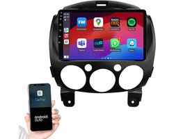 Geschikt voor Mazda 2 2007-2014 | Android 14.0 Autoradio | Apple CarPlay & Android Auto | 2GB RAM & 32GB opslag | Draadloze verbinding | HD Touchscreen | FM, AM, DAB+ Radio | Bluetooth handsfree bellen