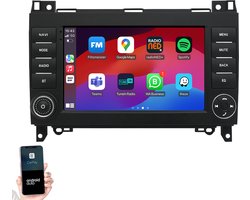 Geschikt voor Mercedes B-Klasse 2005-2011 | 7" Android 14.0 Autoradio | Apple CarPlay & Android Auto | 2GB RAM & 32GB opslag | Draadloze verbinding | HD Touchscreen | FM, AM, DAB+ Radio | Bluetooth handsfree bellen